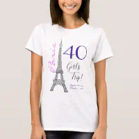 Paris t-shirt eiffel tower for girls best sale