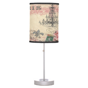 Chic Paris Eiffel Tower & Chandelier Table Lamp