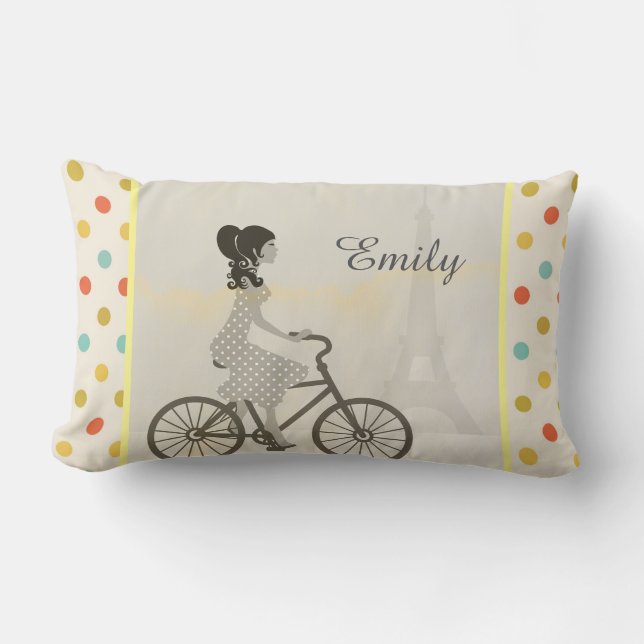 Chic Paris Lumbar Pillow (Front)