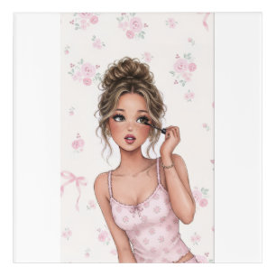 Chic Paris Pink Ballet Girly Wall Art Set