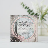 Chic Paris Sweet 16 Party Invitation (Standing Front)