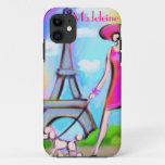 Chic Paris Woman Iphone Case at Zazzle