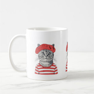 Chic Parisian Cat Mug