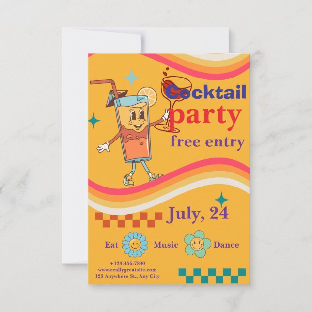 Chic Party Invitation – Stylish Celebration Event  (Front)