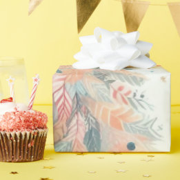 Chic Pastel Christmas Tree Wrapping Paper 