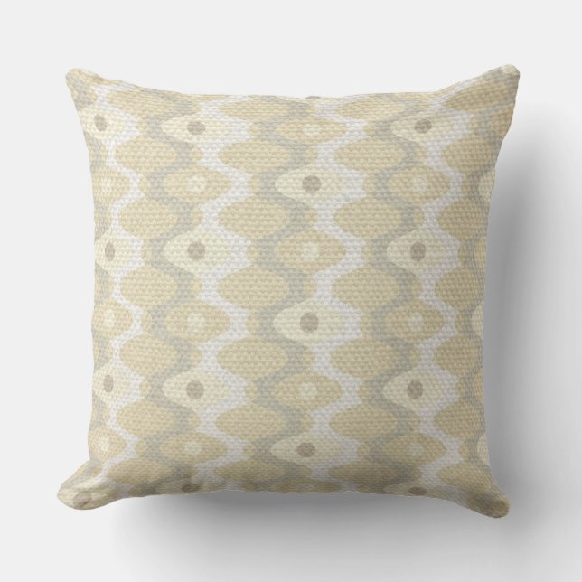 Chic Pastel Mid Century Pattern  Outdoor Pillow (Front)