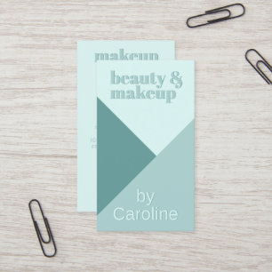 Chic Pastel Seafoam Seaglass Mint Teal Green Business Card