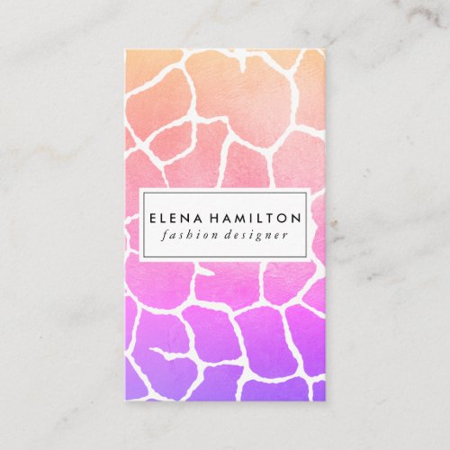 Chic Pattern Business Card