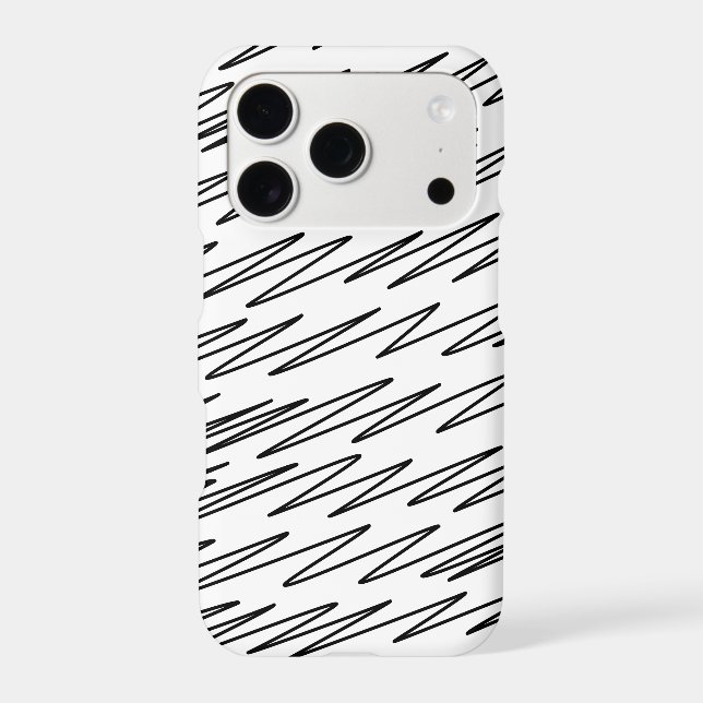 Chic Pattern Design in  Black and White  Case-Mate iPhone Case (Back)
