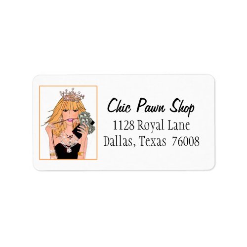 Chic Pawn Shop Address Labels