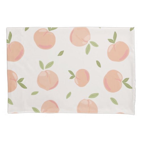 Chic Peaches Pattern Design Pillow Case