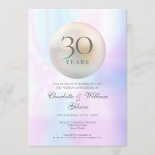 Chic Pearl 30th Anniversary Invitation