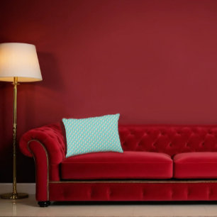 Chic Pearl & Teal Accent Pillow