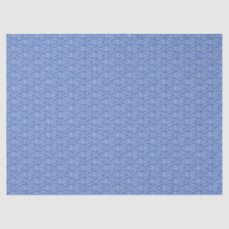 Chic Periwinkle Blue Floral Diamond Pattern Tissue Paper
