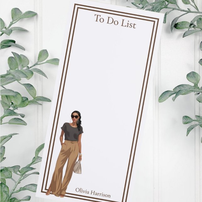 Chic Personalized Fashion Illustration Magnetic Notepad (Creator Uploaded)