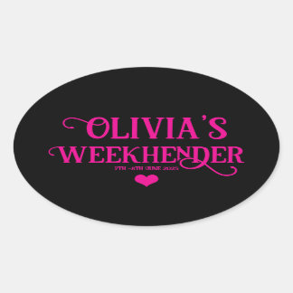 Chic Personalized Hen Do Stickers | Bride Squad