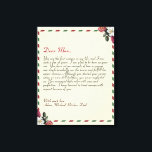 Chic Personalized Love Letter Handwritten couples  Canvas Print<br><div class="desc">For the Best grandmother and Mom gifts, Modern trendy Instagram family photo collage with your custom photos collage, with your personal message, and names for that special keepsake packed with years of memories. We love you, Mom, Grandma ... ... . DESIGN TIPS: Customize further to alter text size or font....</div>