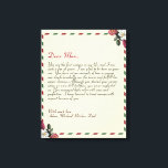 Chic Personalized Love Letter Handwritten couples  Canvas Print<br><div class="desc">For the Best grandmother and Mom gifts, Modern trendy Instagram family photo collage with your custom photos collage, with your personal message, and names for that special keepsake packed with years of memories. We love you, Mom, Grandma ... ... . DESIGN TIPS: Customize further to alter text size or font....</div>