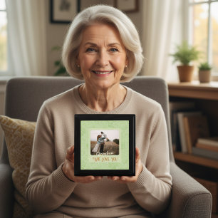 Chic Personalized Photo Text Grandmother Present Gift Box