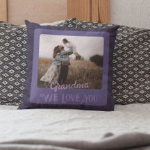 Chic Personalized Photo Text Grandparents Gift