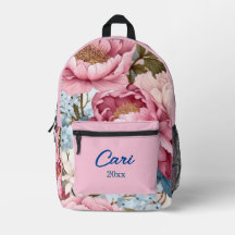 Chic Personalized Pink Floral 