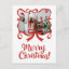 Chic Photo Family Christmas Red Ribbon Border