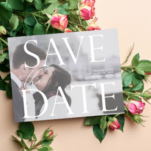 Chic Photo LG Save the Date Invitation