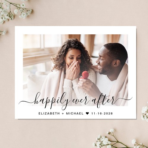 Chic Photo QR Code Save The Date Announcement Postcard