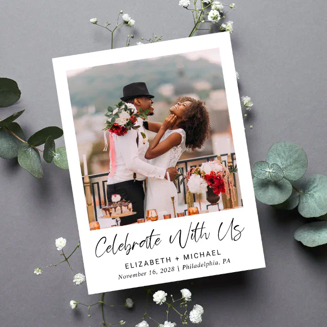 Printable Reception Postcard