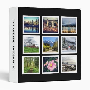 Chic Photography Arts Student Portfolio Binder by PartyHearty at Zazzle