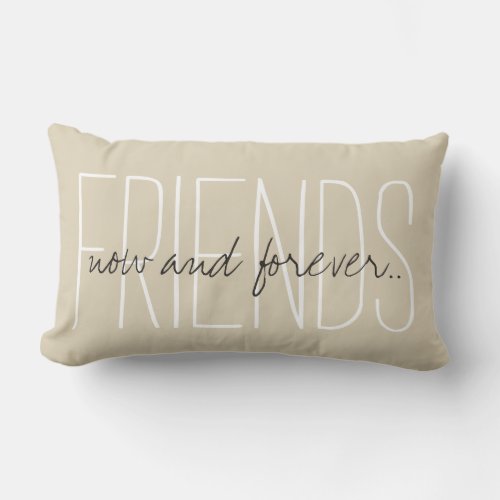 CHIC PILLOW_FRIENDSnow and forever Lumbar Pillow