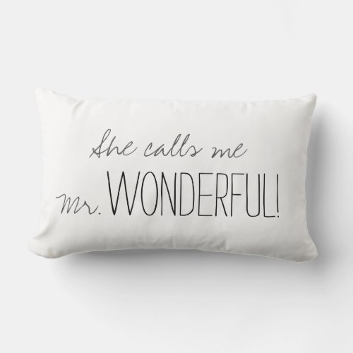 CHIC PILLOW_Mr WONDERFUL Lumbar Pillow