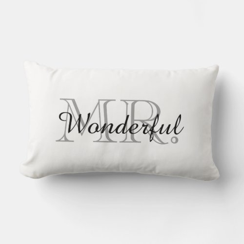 CHIC PILLOW_MR WONDERFUL LUMBAR PILLOW