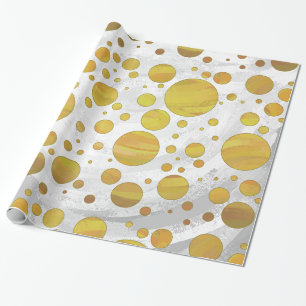 Chic Pineapple Polka Dots Wrapping Paper