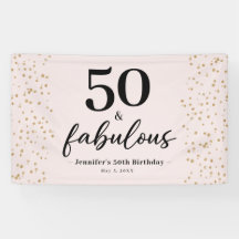 Chic Pink 50 and Fabulous 50th Birthday