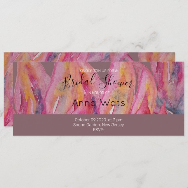 Chic Pink Abstract Art (Front/Back)