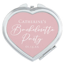Chic Pink Bachelorette Party Custom Heart Shaped