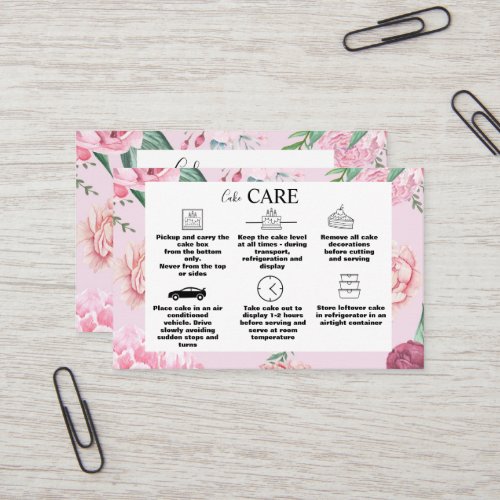 Chic Pink Boho Tropical Bohemian Watercolor Floral Business Card