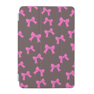 Chic Pink Bows on Black iPad Case