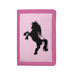 Chic Pink Chevron Horse Wallet