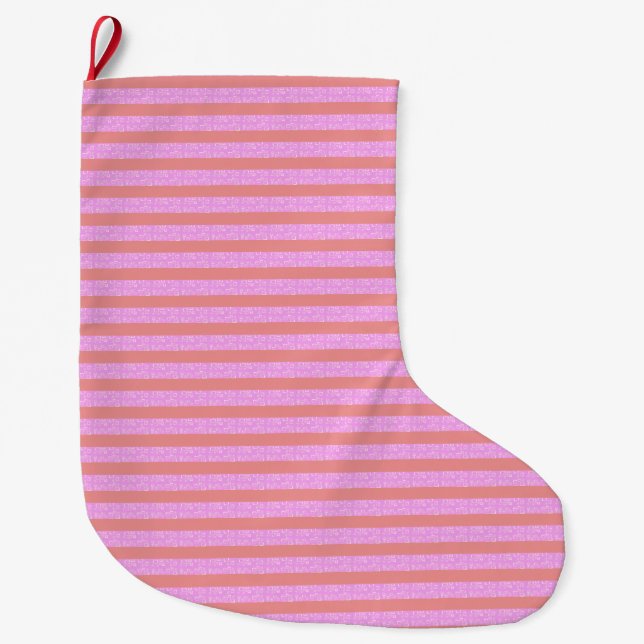 Chic Pink Christmas Stocking (Front)