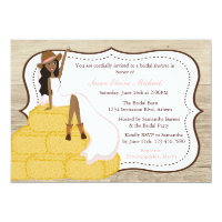 Chic Pink Cowgirl Country Bride Bridal Shower Invitation
