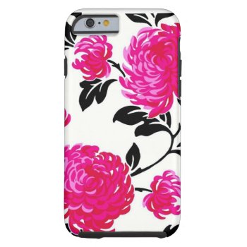 Chic Pink Damask Tough Iphone 6 Case by ArtsofLove at Zazzle