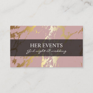 Chic Pink Design Cards for Event Manager