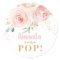 Chic Pink Floral Baby Shower About Ready to Pop