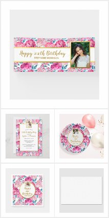 Chic Pink Floral Party Theme