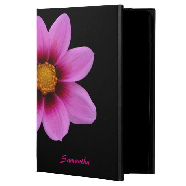 Chic Pink Flower Personalized iPad Air 2 Case (Front)