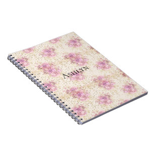 Chic Pink Flowers Notebook