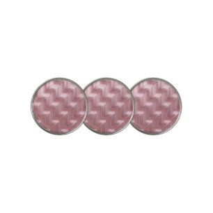 Chic Pink Geometric -- Stand Out on the Green Golf Ball Marker