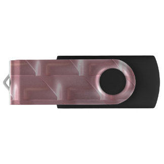 Chic Pink Geometric Stylish & Practical Flash Drive